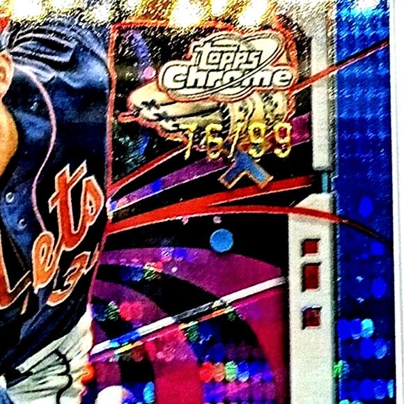 2024 Topps Cosmic Chrome - Kodai Senga #156 Blue Moon Refractor SP 79/99 - Picture 4 of 6